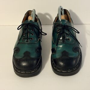 Vintage Tredair Shoes Rare Style Mens Size 5 Woman’s 6 Green & Black